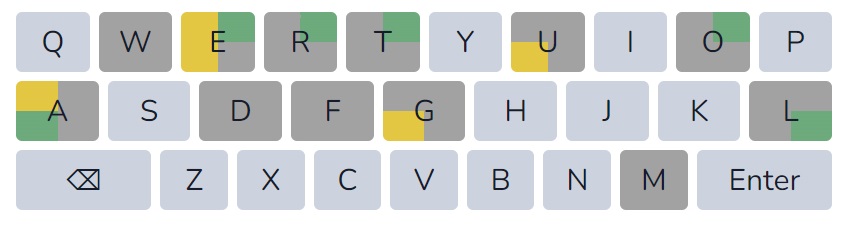 quordle colored letters